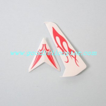 SYMA-S032-S032G-S032A helicopter parts tail decoration set (red-white color) - Click Image to Close